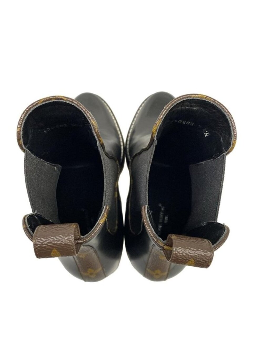 Louis Vuitton Short Boots 36.5 Black Monogram Canvas Leather - Picture 7 of 11